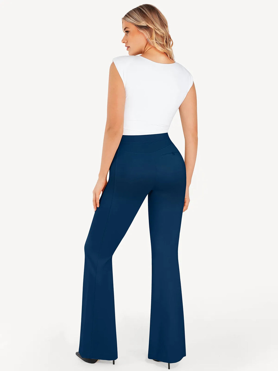 Popilush® Business Casual Pants Shapewear Freedom Tummy Control Flare-Leg Ponte Pants