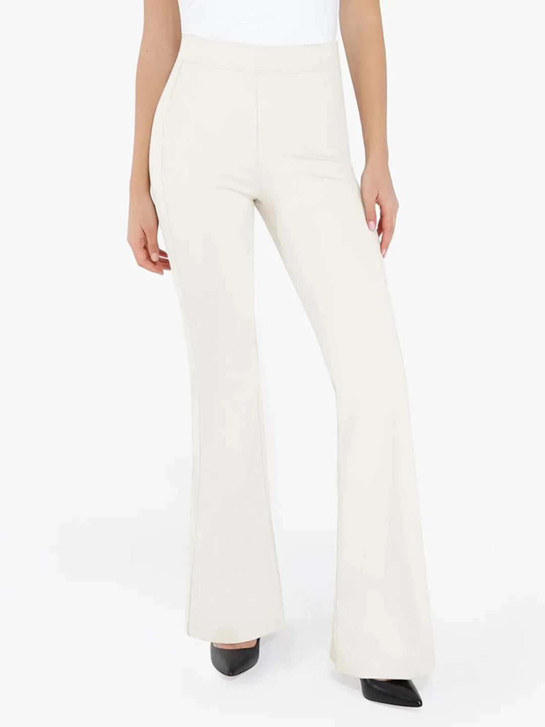 Popilush® Business Casual Pants White / XS Shapewear Freedom Tummy Control Flare-Leg Ponte Pants