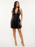 Popilush® Shapewear Halter Fit & Flare Mini Dress
