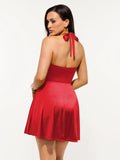 Popilush® Shapewear Halter Fit & Flare Mini Dress