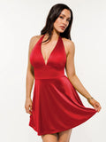 Popilush® Shapewear Halter Fit & Flare Mini Dress