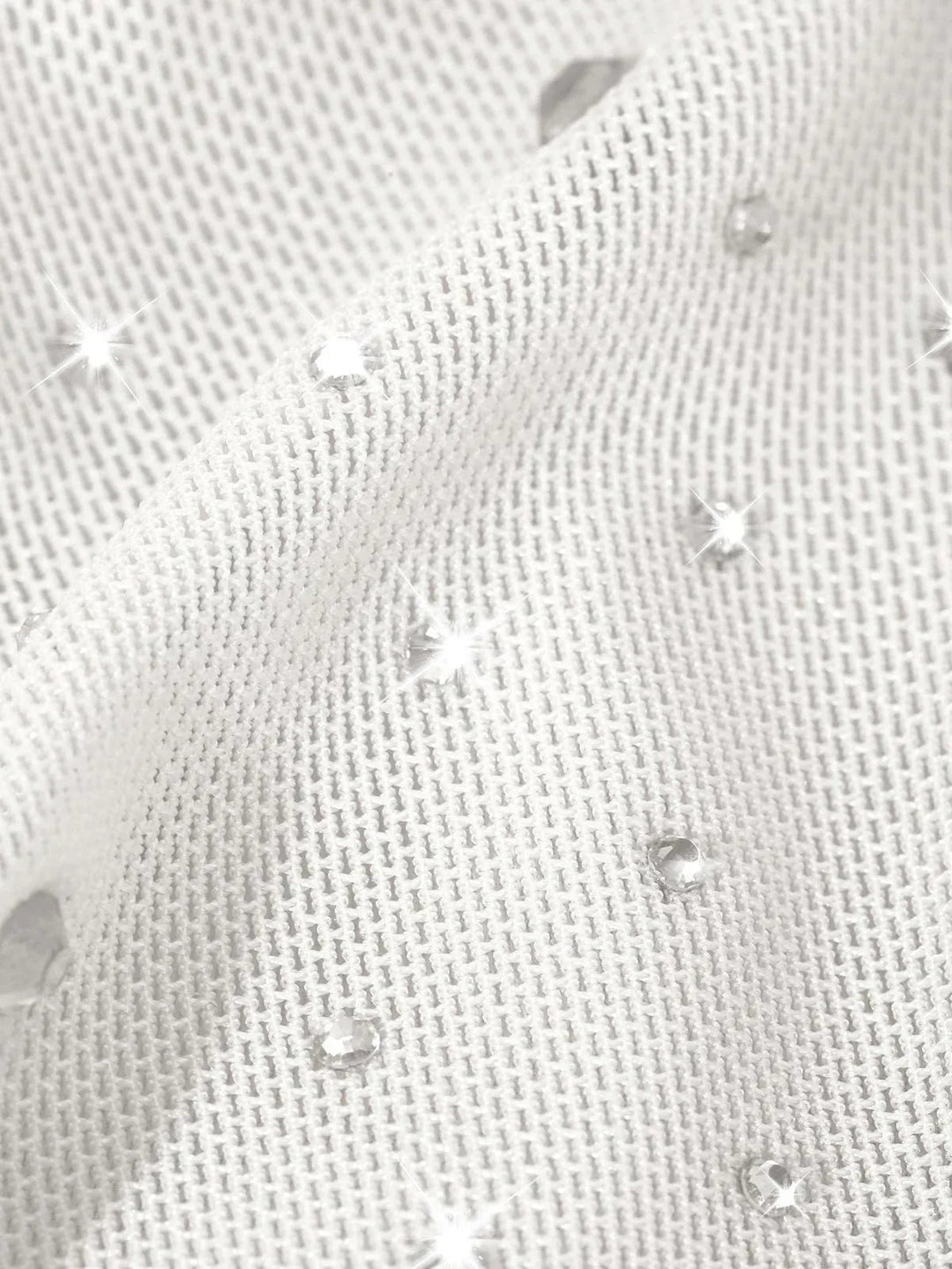 Shapewear Heat-Set Crystal Mesh Long Sleeve Slim Mini Dress – Popilush®