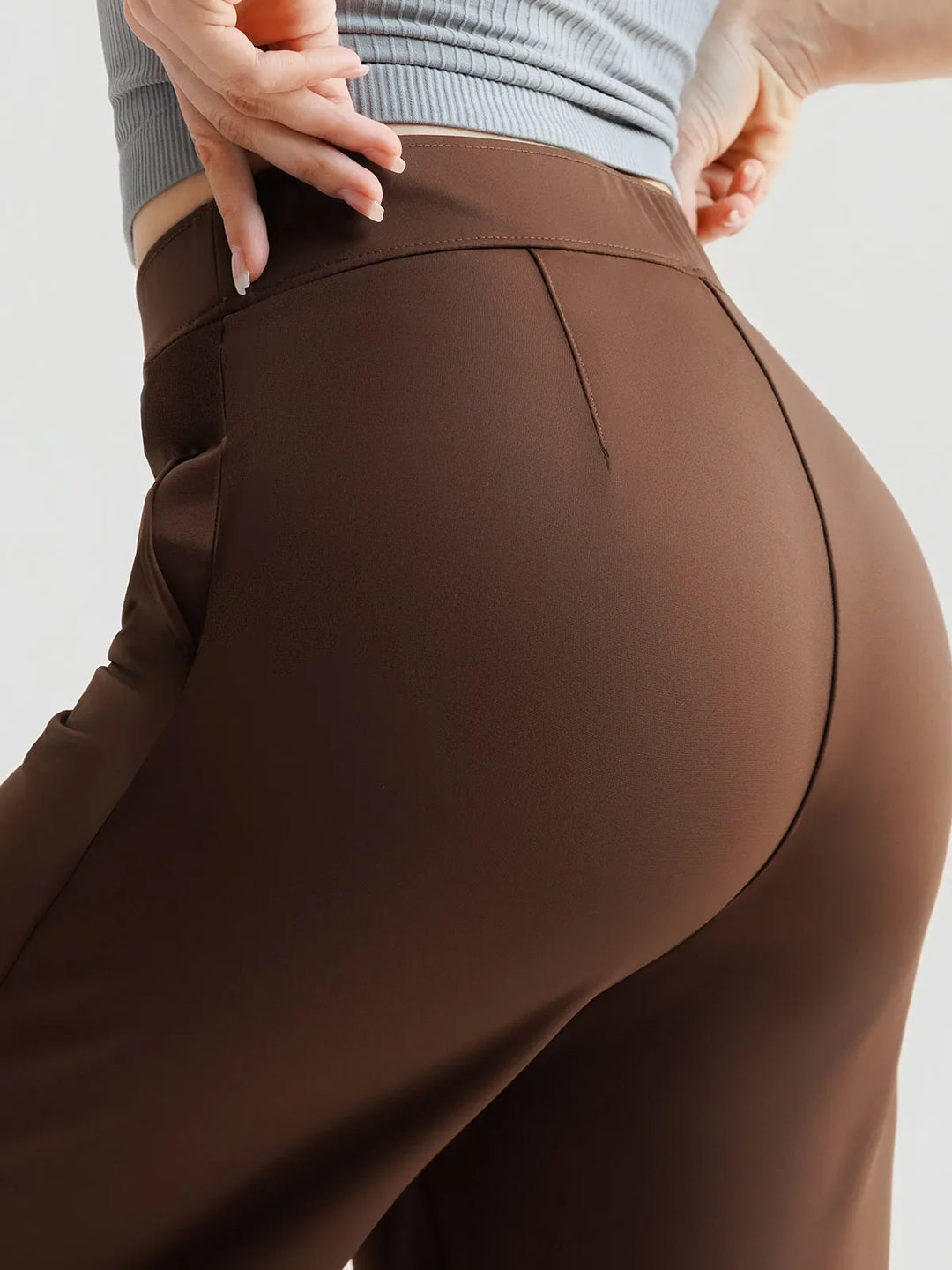 Popilush® Shapewear High-Waisted Tummy Control Wide Leg Pants(draft)