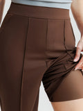 Popilush® Shapewear High-Waisted Tummy Control Wide Leg Pants(draft)