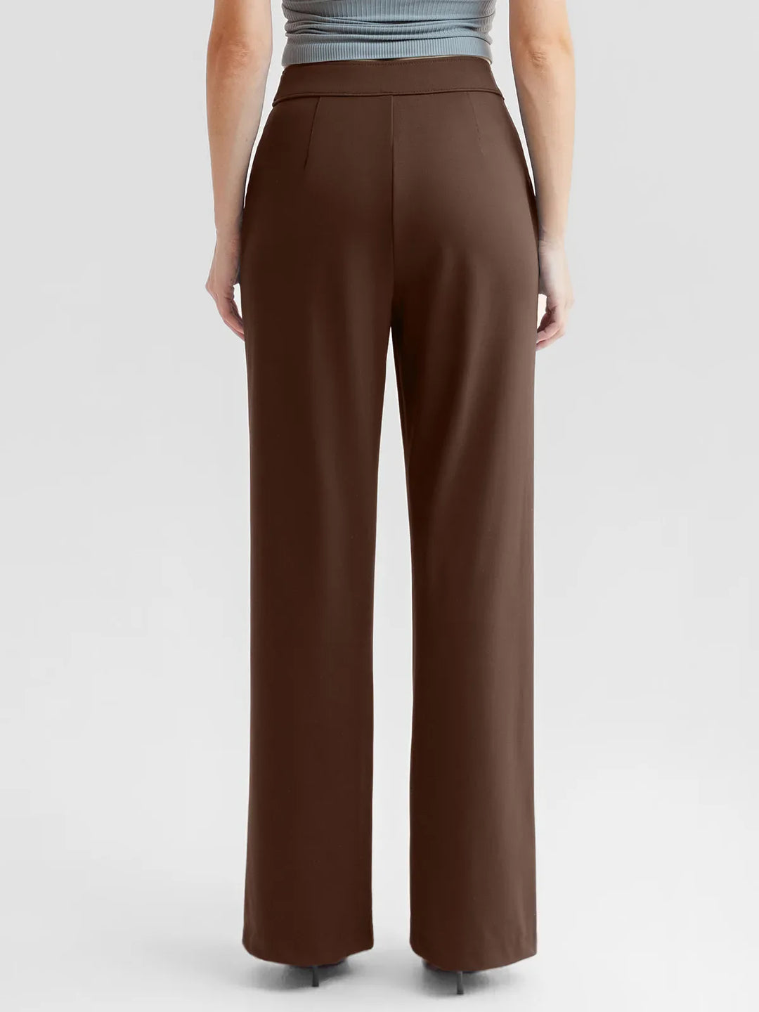 Popilush® Shapewear High-Waisted Tummy Control Wide Leg Pants(draft)