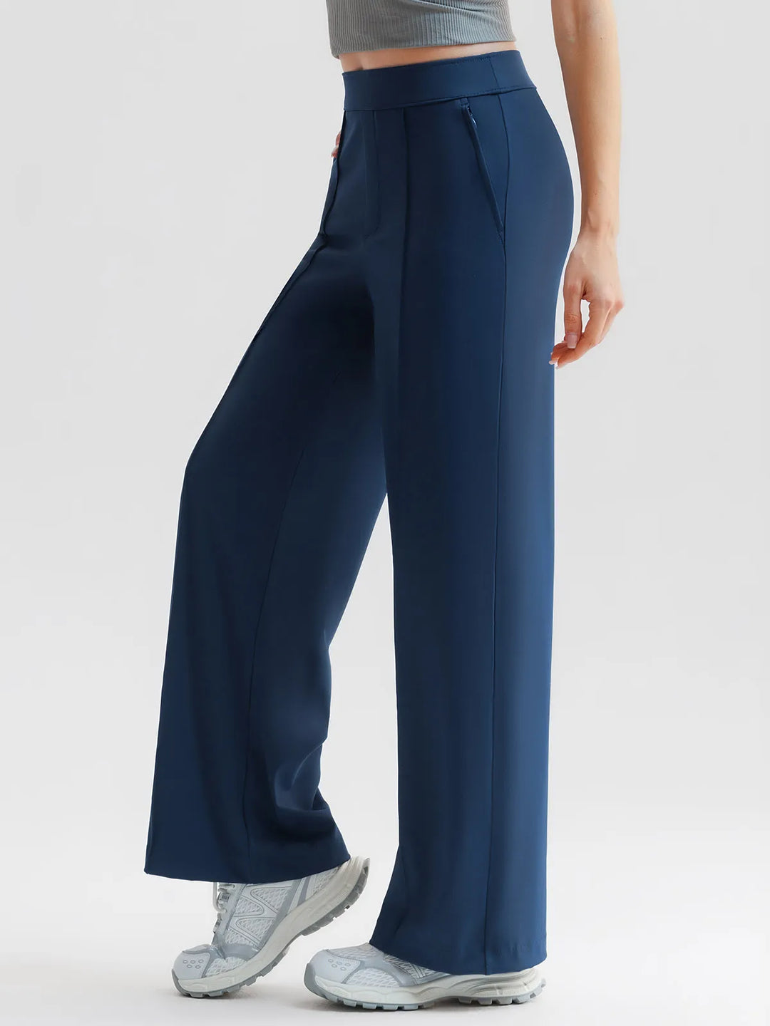 Popilush® Shapewear High-Waisted Tummy Control Wide Leg Pants(draft)