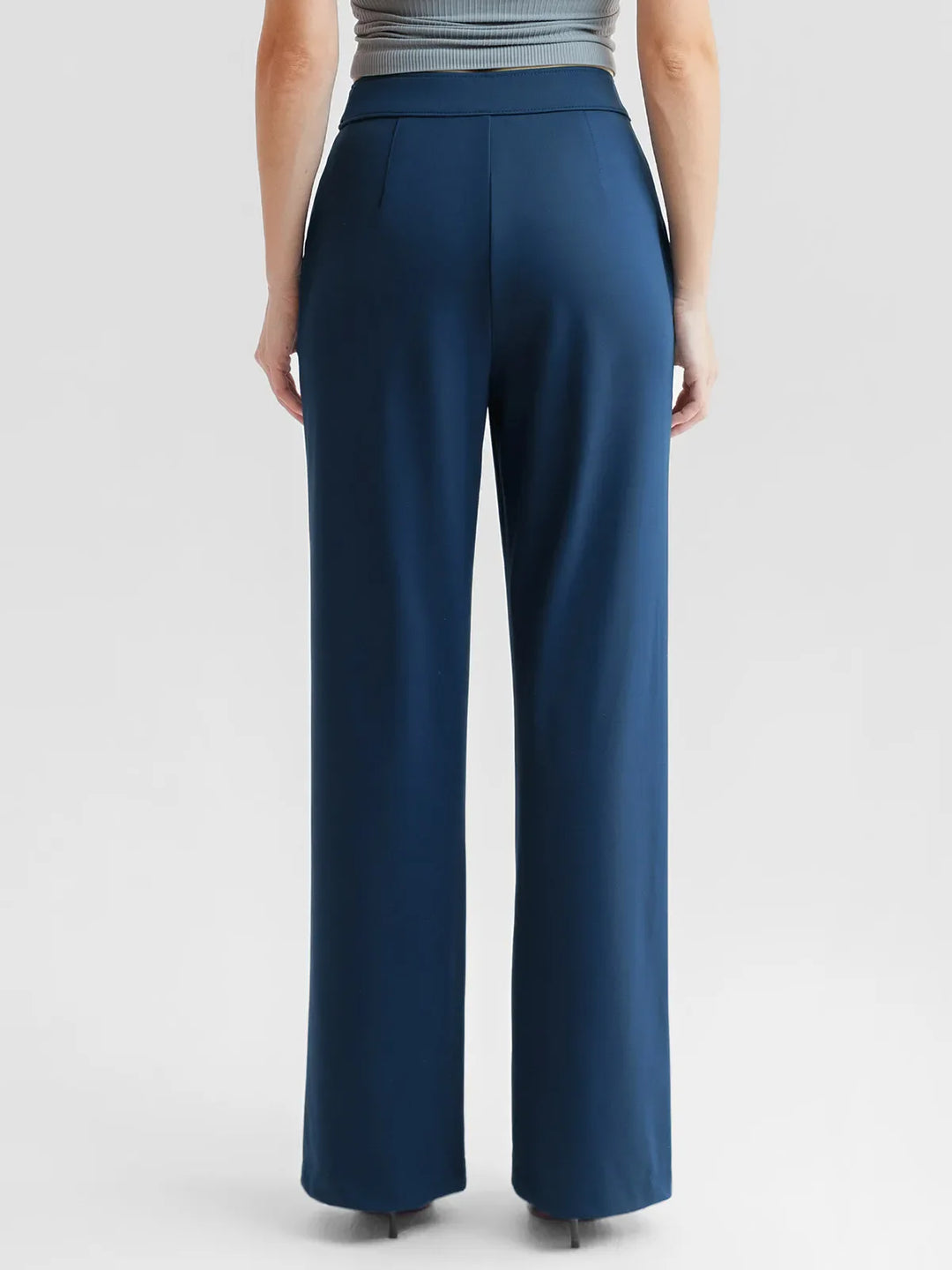 Popilush® Shapewear High-Waisted Tummy Control Wide Leg Pants(draft)
