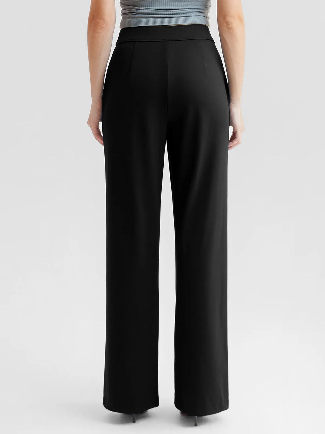Popilush® Shapewear High-Waisted Tummy Control Wide Leg Pants(draft)