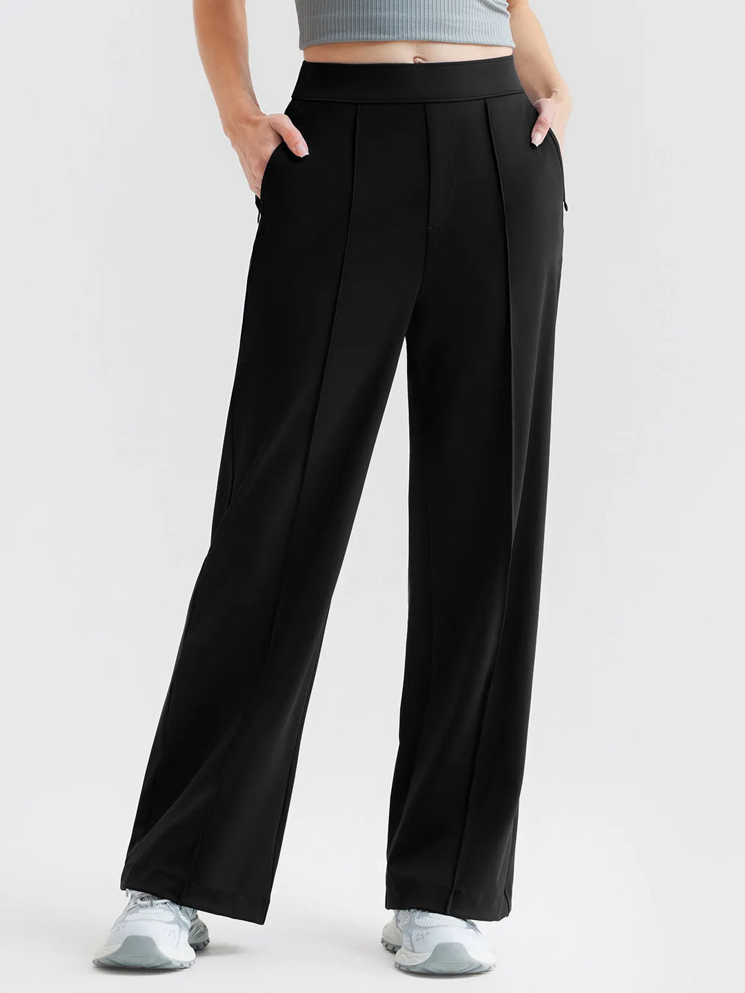 Popilush® Shapewear High-Waisted Tummy Control Wide Leg Pants(draft)