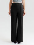 Popilush® Long Length / Black / XS Shapewear High-Waisted Tummy Control Wide Leg Pants(draft)