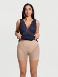 Popilush® Shapewear Lace Charmeuse Deep V-Neck Tummy Control Maxi Slip Dress