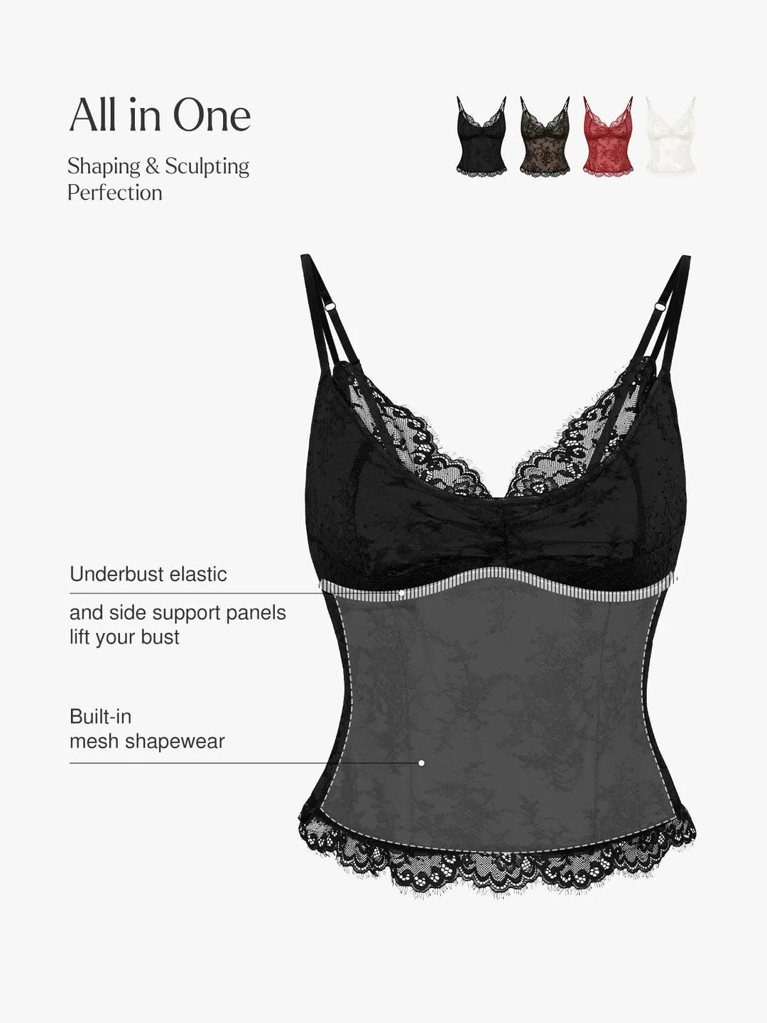 トップス INSCRIRE Lingerie Camisole Amazon.com: Camisoles for Women Sexy Lace Spaghetti Strap