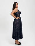 Popilush® Shapewear Lace Corset A-Line Maxi Dress