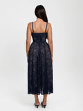 Popilush® Shapewear Lace Corset A-Line Maxi Dress