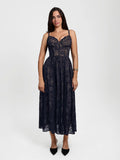 Popilush® Shapewear Lace Corset A-Line Maxi Dress
