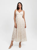 Popilush® Shapewear Lace Corset A-Line Maxi Dress