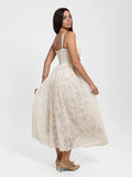 Popilush® Shapewear Lace Corset A-Line Maxi Dress