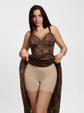 Popilush® Shapewear Lace Corset A-Line Maxi Dress