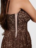 Popilush® Shapewear Lace Corset A-Line Maxi Dress