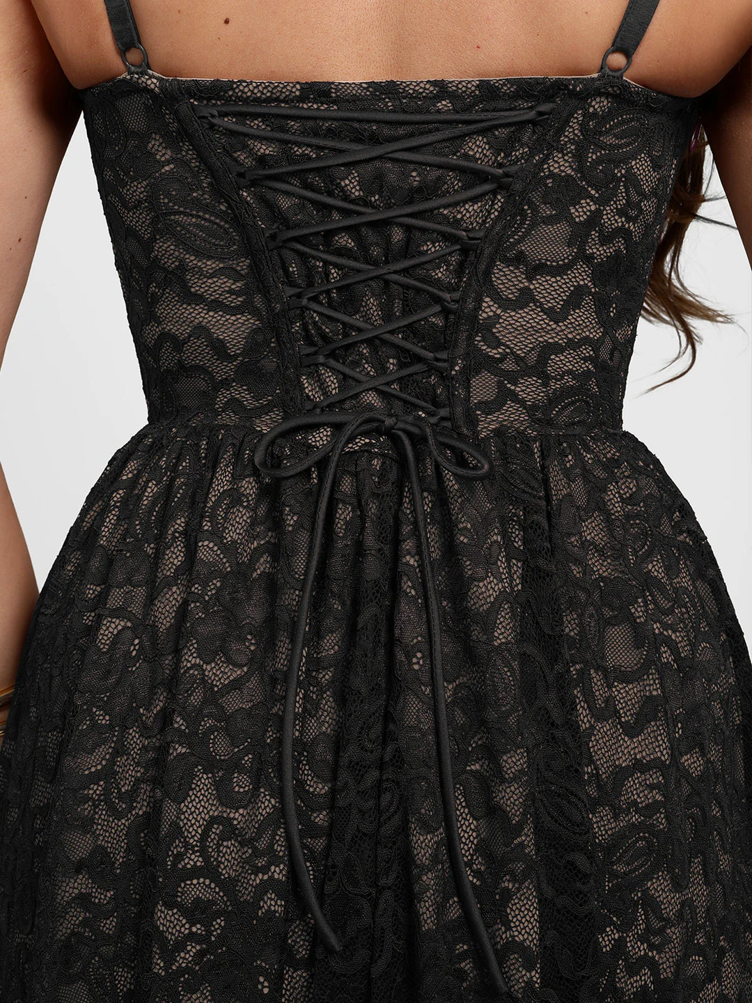 Popilush® Shapewear Lace Corset A-Line Maxi Dress
