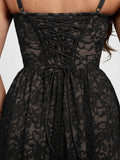 Popilush® Shapewear Lace Corset A-Line Maxi Dress