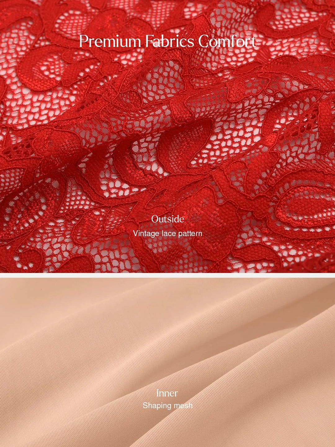 Popilush® Shapewear Lace Corset A-Line Maxi Dress