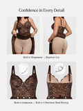 Popilush® Shapewear Lace Corset A-Line Maxi Dress