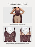 Popilush® Shapewear Lace Corset A-Line Maxi Dress