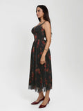Popilush® Shapewear Lace Corset A-Line Maxi Dress