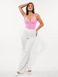 Popilush® Sexy Tops Body Shaper Shapewear Lace Deep V-Neck Sculpting Thong Bodysuit