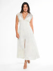 Popilush® Maxi Dress / White / XS Shapewear Lace Fantasy Mini & Maxi Sculpting Dress Set