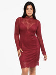 Popilush® Mini Dress / Red / XS Shapewear Lace Fantasy Mini & Maxi Sculpting Dress Set