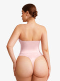 Popilush® Shapewear Lace-Up Corset Bodysuit with Removable Straps