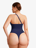 Popilush® Shapewear Lace-Up Corset Bodysuit with Removable Straps