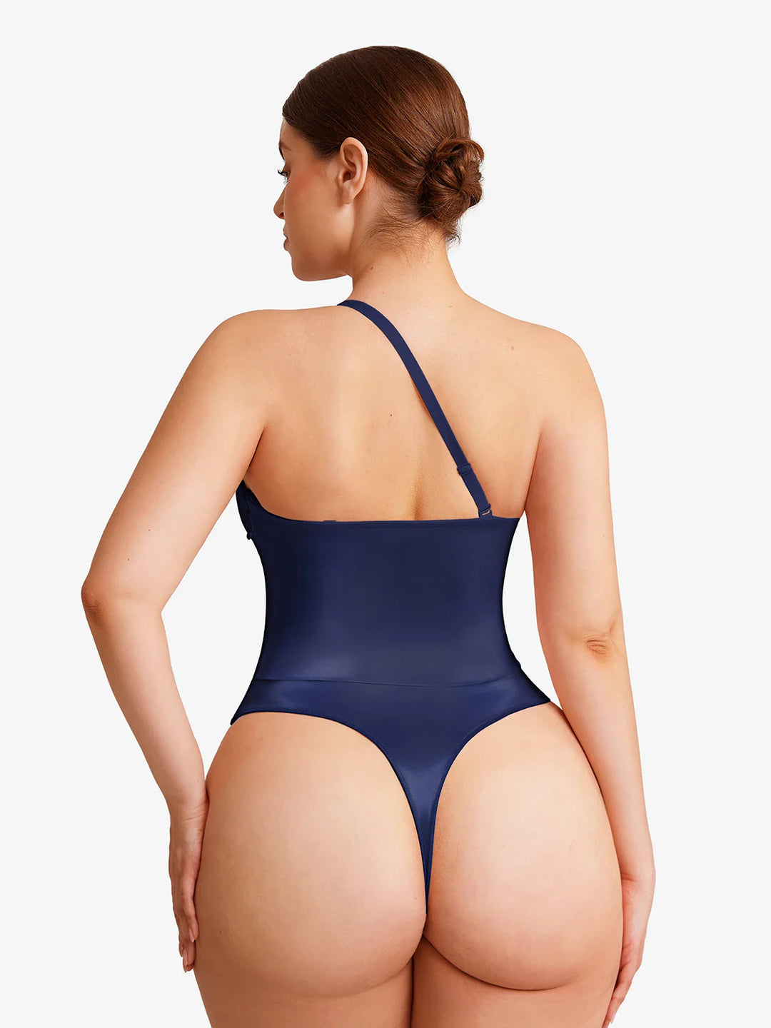 Popilush® Shapewear Lace-Up Corset Bodysuit with Removable Straps