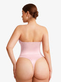 Popilush® Shapewear Lace-Up Corset Bodysuit with Removable Straps