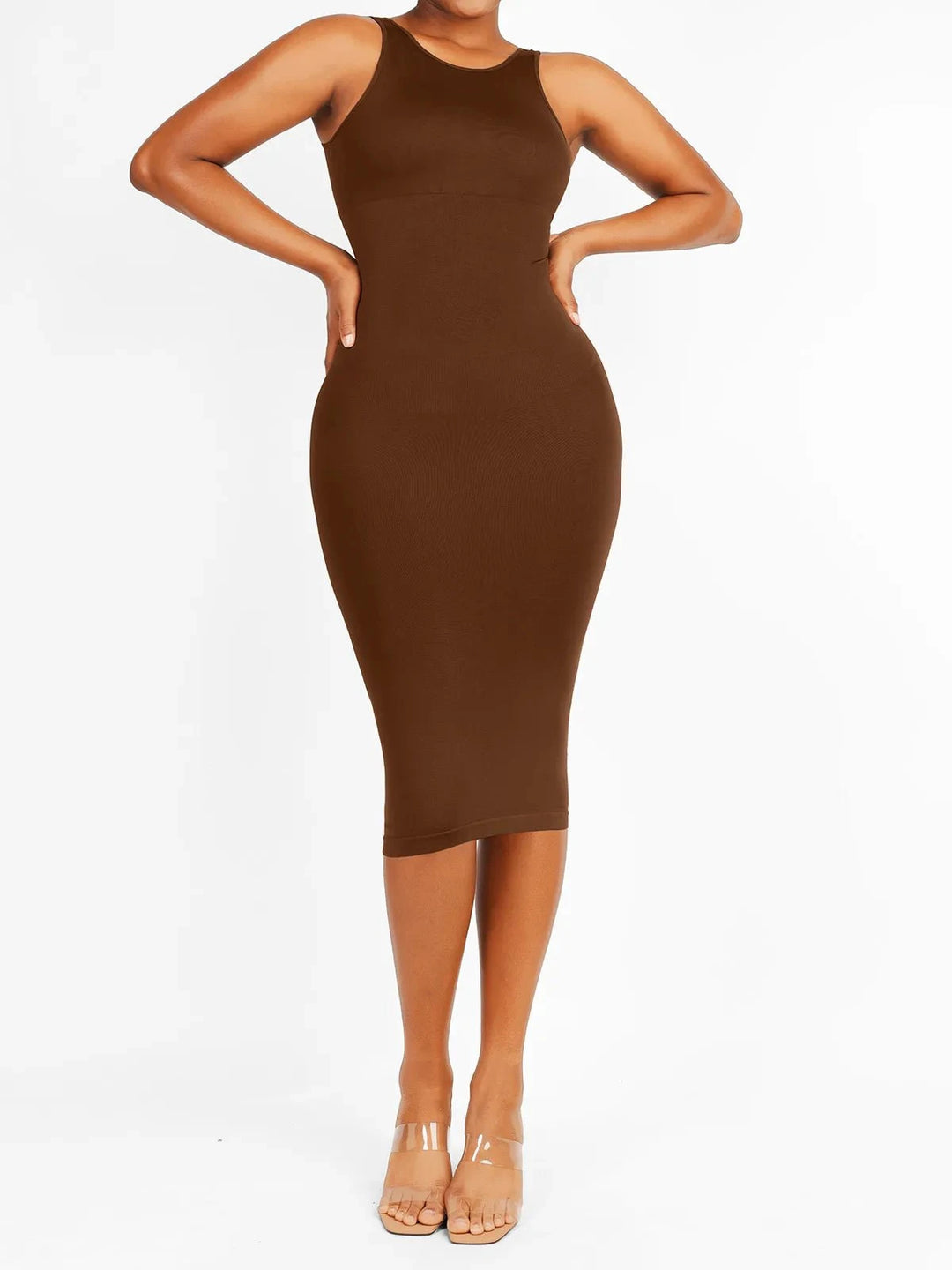 Popilush® Shapewear Large U-Back Snatched Seamless Dress