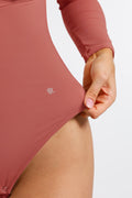 Popilush® Shapewear Long Sleeve Tummy Control V Neck Bodysuit