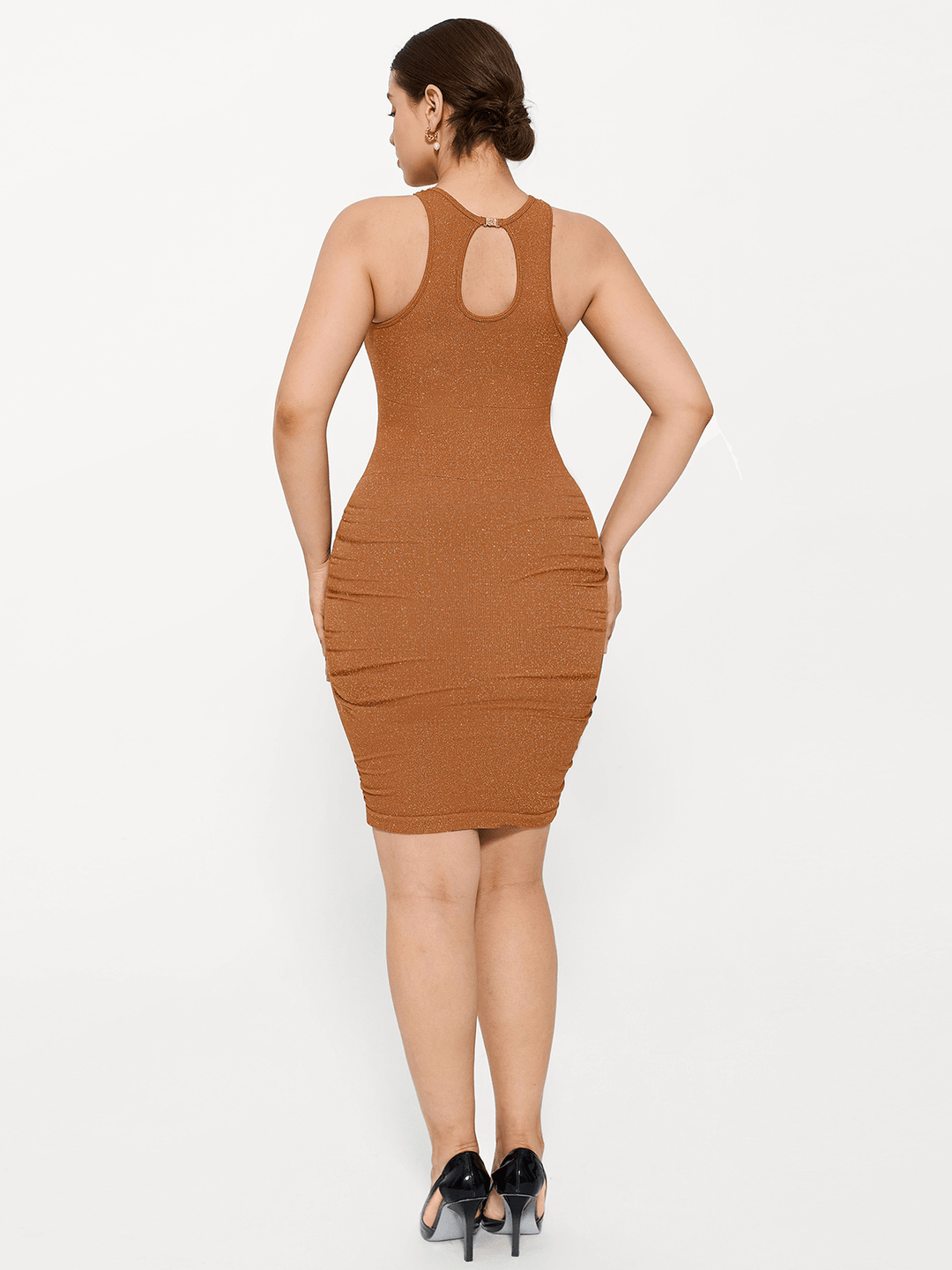 Metallic Sculpting Dress | Seamless Shapewear & Bra Popilush Metallic Sculpting Dress | Seamless Shapewear & Bra Popilush