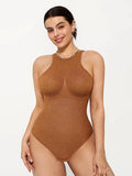 Popilush® Shapewear Metallic Seamless Tummy-Control Bodysuit
