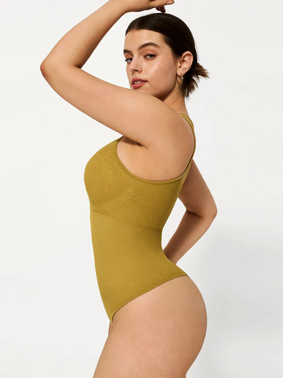 Popilush® Shapewear Metallic Seamless Tummy-Control Bodysuit