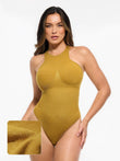Popilush® Orange Yellow / XS Shapewear Metallic Seamless Tummy-Control Bodysuit