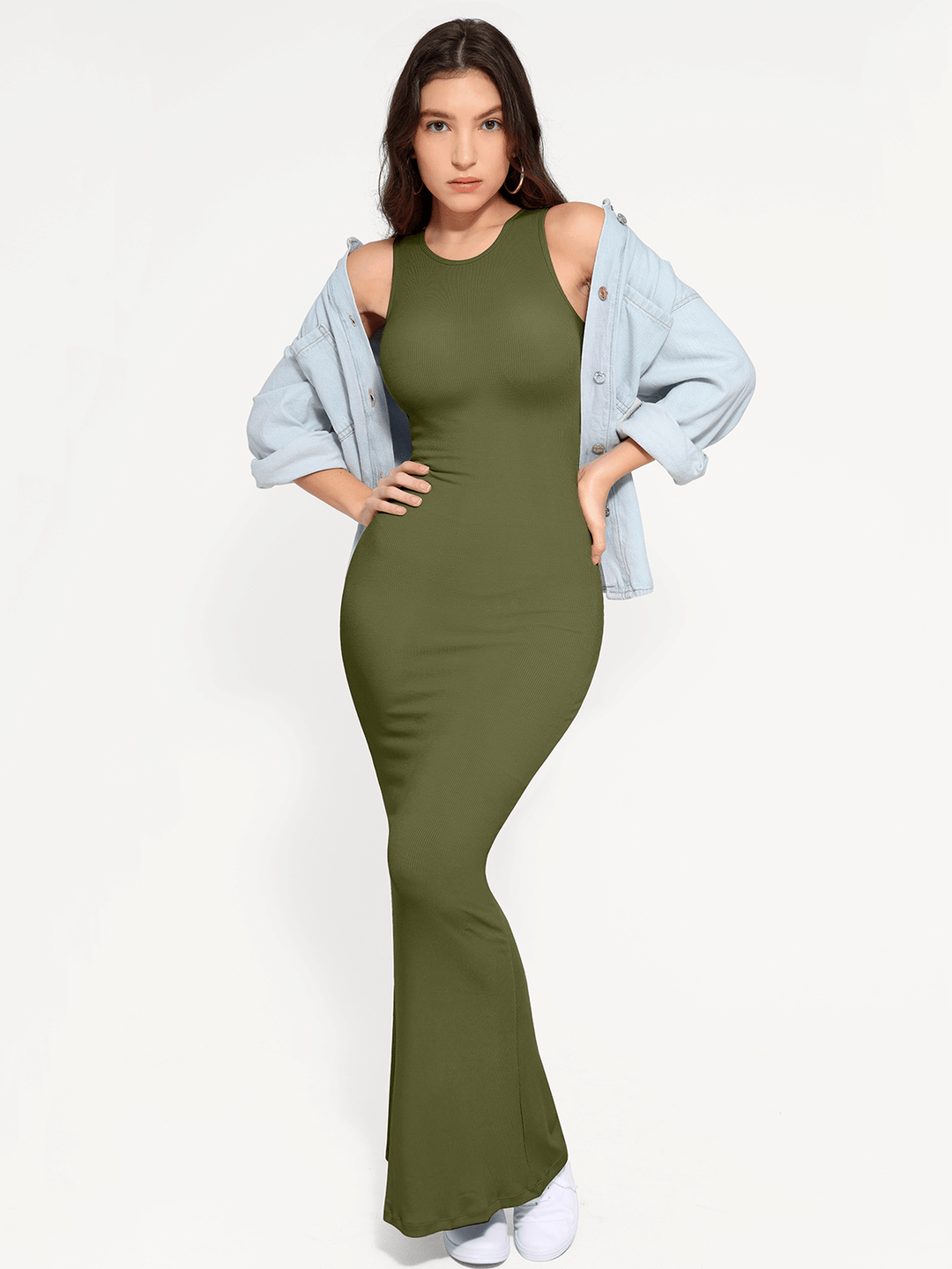 Disposable Vape 3mg Nicotine Modal Sleeveless Shapewear Maxi Dress | Tummy Control Disposable Vape 3mg Nicotine Modal Sleeveless Shapewear Maxi Dress | Tummy Control