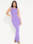 Popilush® Bodycon Summer Dress Purple / S Shapewear Modal Sleeveless Crew Neck Slimming Maxi Dress