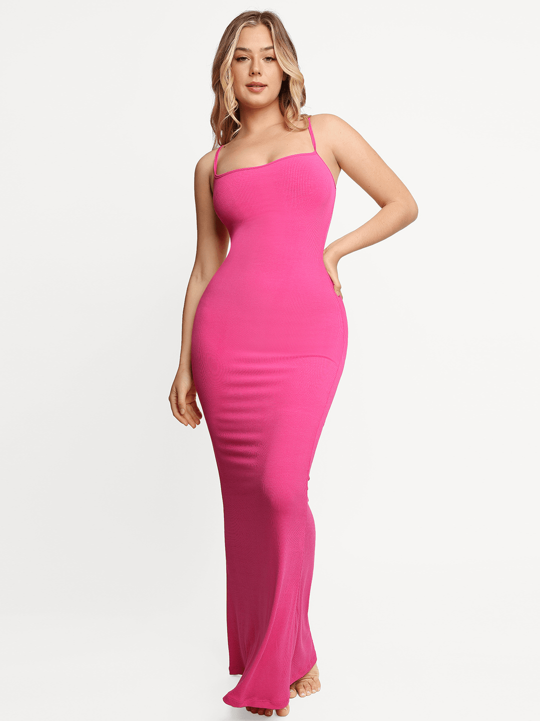 Popilush® Bodycon Party Cocktail Loungewear Pink / XS Shapewear Modal Slimming Maxi Slip Dress