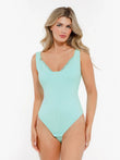Teal lace bodysuit from Popilush®: modern shapewear for confident women