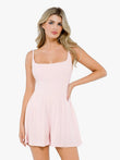 Popilush® Baby Pink / XS Shapewear Modal Tummy Control Wide-Leg Romper