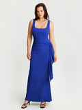 Popilush® Shapewear Modal Twist Wrap Tummy Control Maxi Dress
