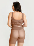 Popilush® Shapewear Modal Twist Wrap Tummy Control Maxi Dress