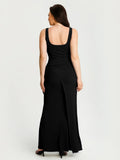 Popilush® Shapewear Modal Twist Wrap Tummy Control Maxi Dress